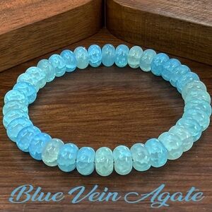 💎4/$20💎Blue Vein Agate Bracelet